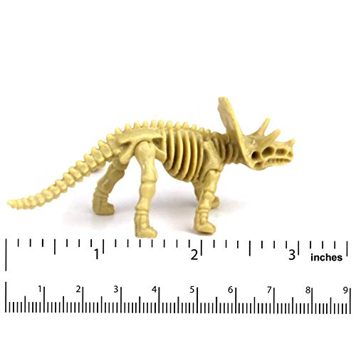 Pack of 24 Dinosaur Fossil Skeleton Figures