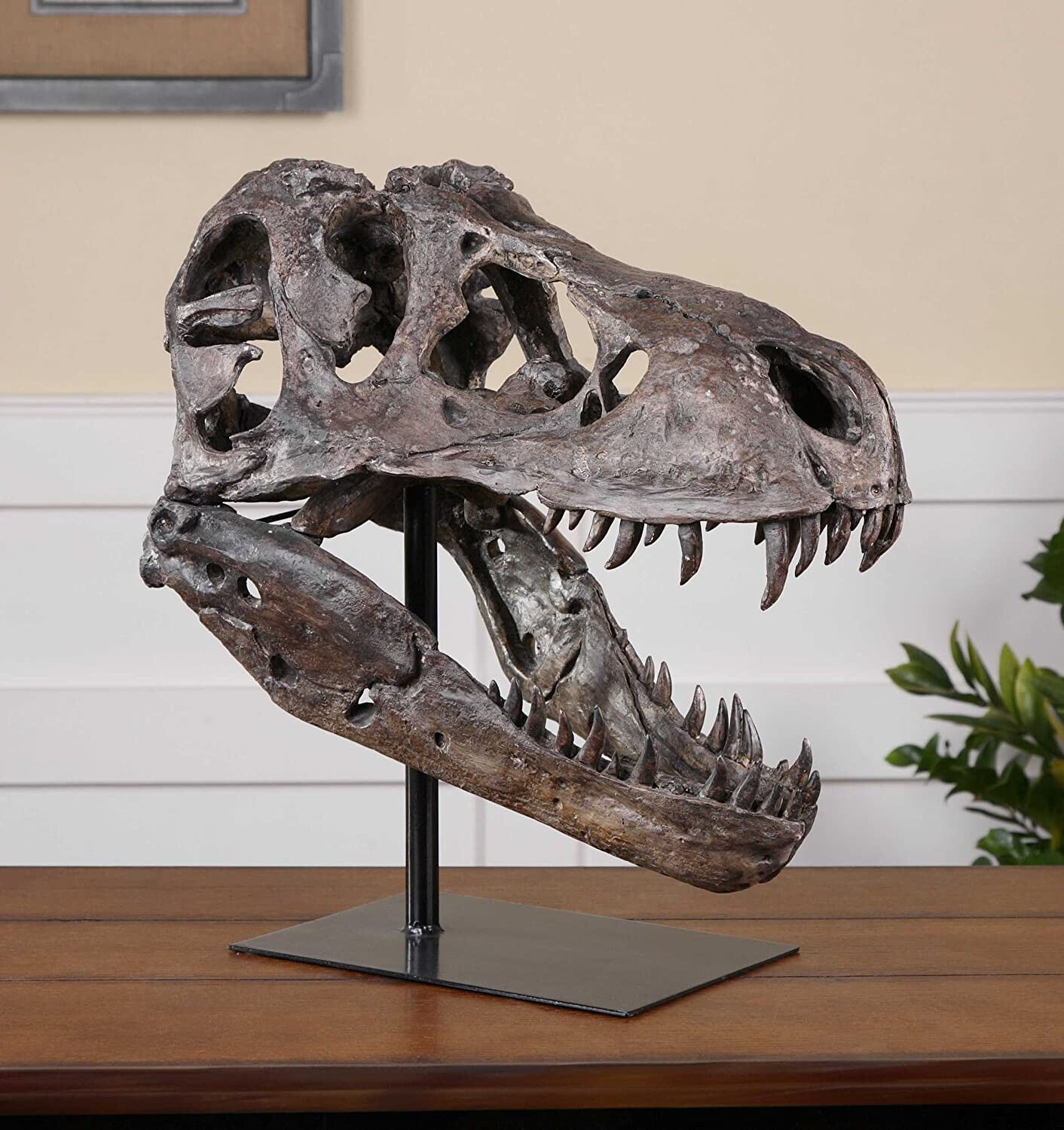 Prehistoric T-Rex Skull Sculpture