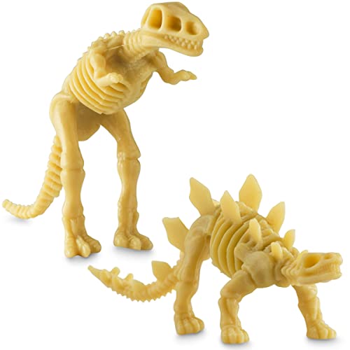 Pack of 24 Dinosaur Fossil Skeleton Figures
