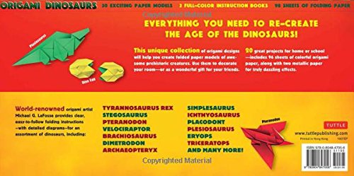 Dino Origami Kit: 20 Projects & 2 Books