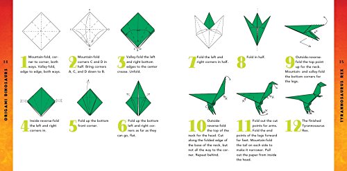 Dino Origami Kit: 20 Projects & 2 Books