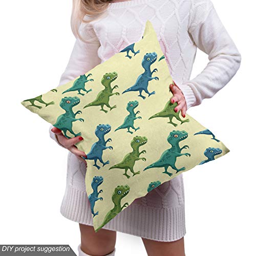 Jurassic Dinosaurs Fabric by Ambesonne - 1 Yard