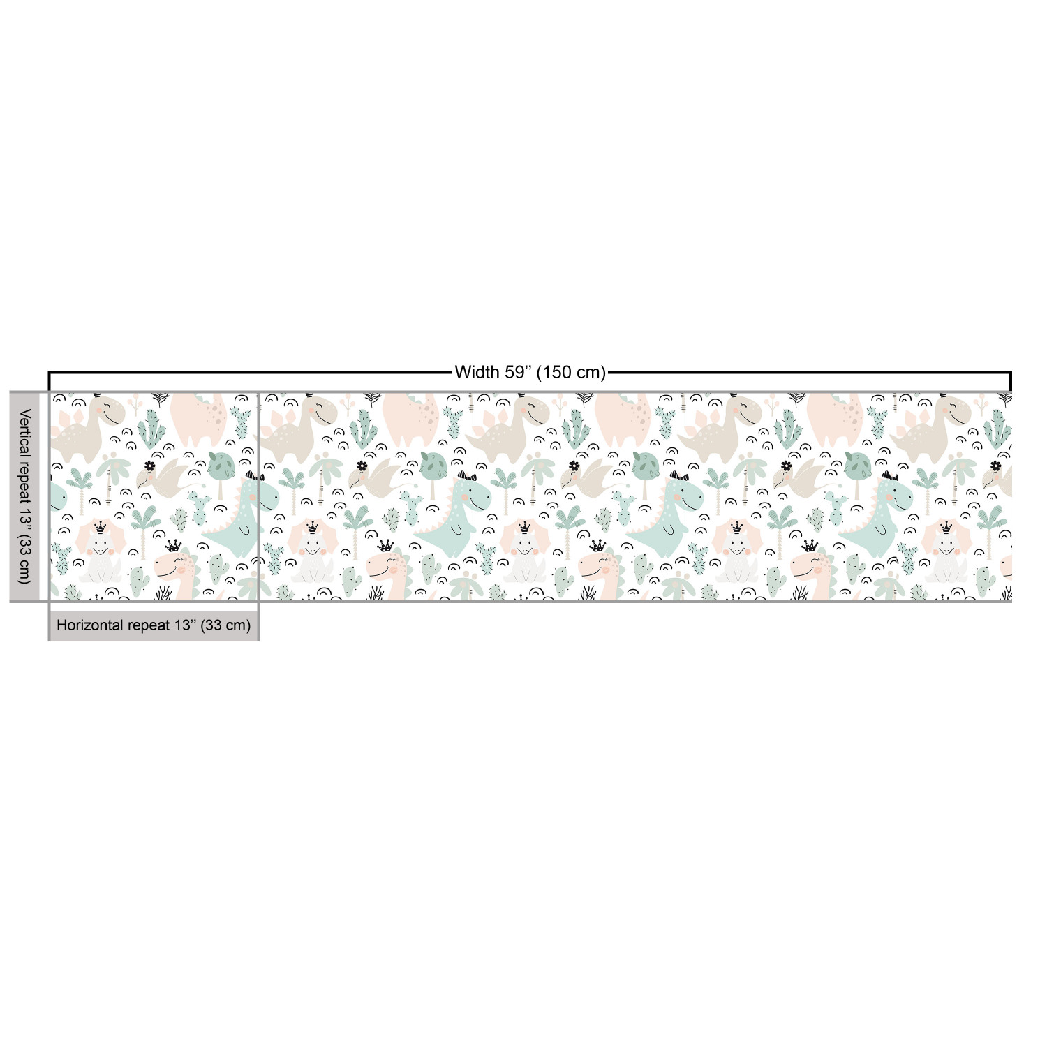 Dinosaur Print Fabric for Home Decor