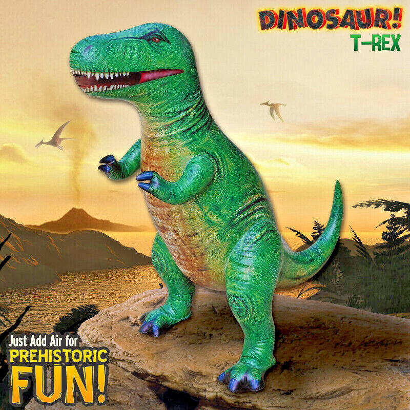 37" Inflatable T-Rex for Dinosaur Pool Party