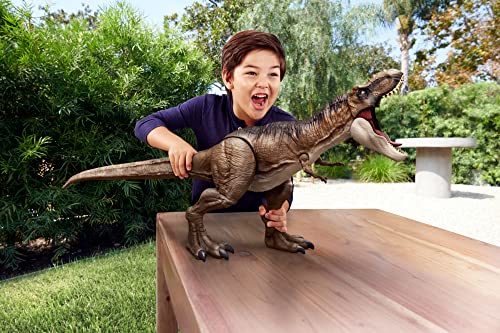 Jurassic World Dominion Super Colossal Tyrannosaurus Rex Action Figure, Extra Large Dinosaur Toy at 41.5 Inches with Movable Joints and Eating Feature [Amazon Exclusive]