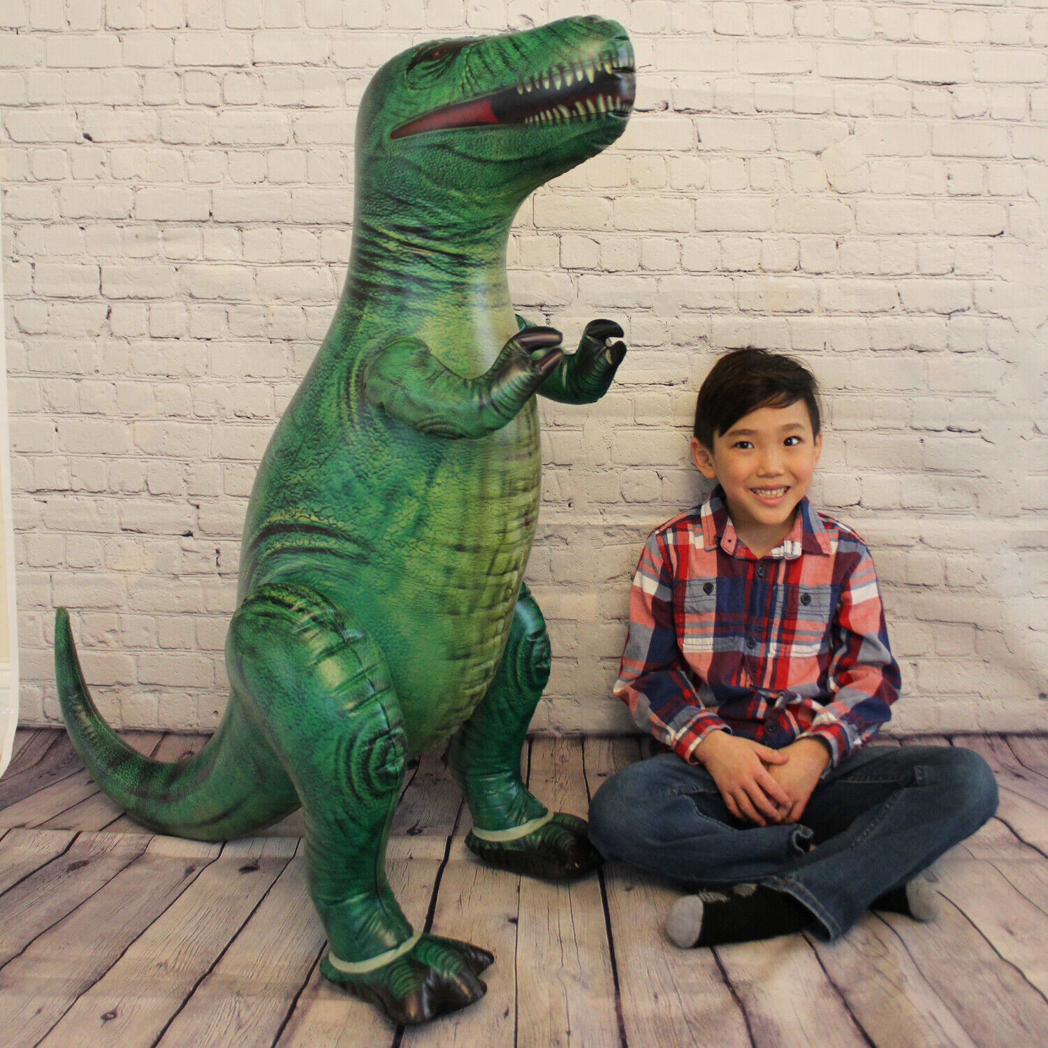 37" Inflatable T-Rex for Dinosaur Pool Party