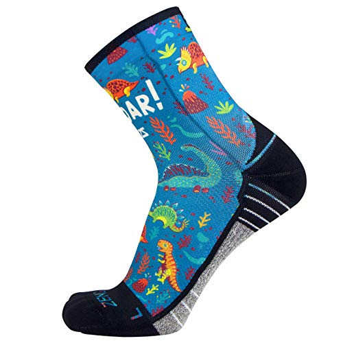Dinosaur-themed Moisture Wicking Running Socks