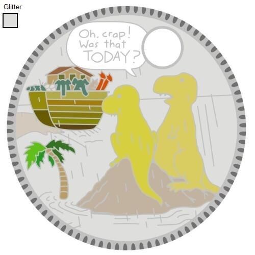 Rare Dinosaur Crap Noah's Ark PathTag
