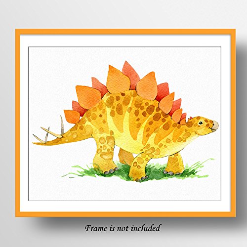 Dinosaur Watercolor Print Set for Kids