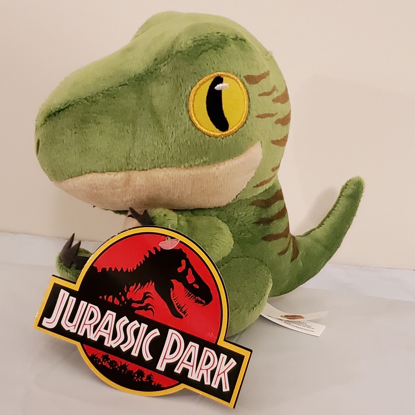 Jurassic Park World Plush Green Velociraptor Dinosaur 6” Dominion 2022 NEW 