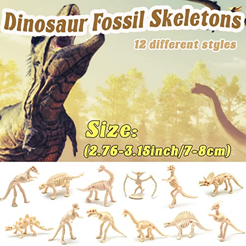 60 Pack Dinosaur Fossil Skeleton Toys