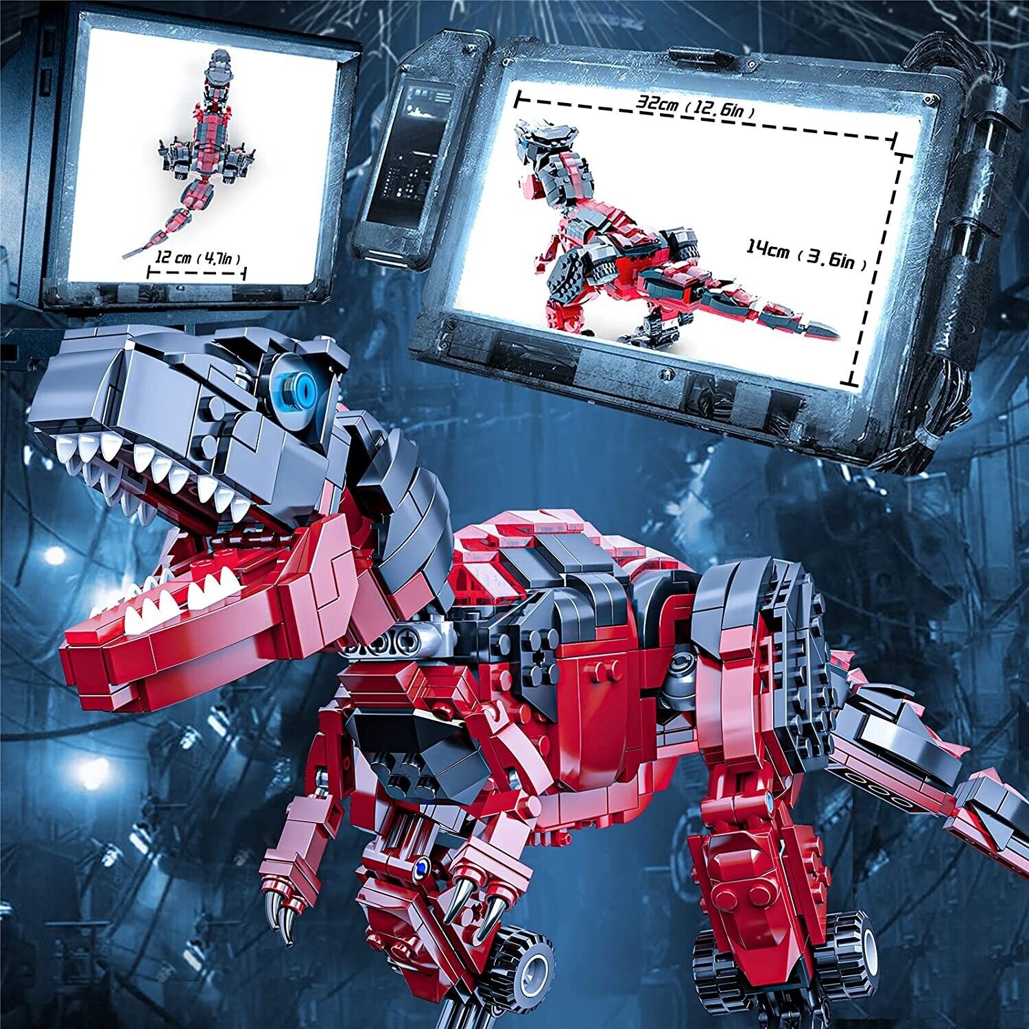 782-Piece STEM Dinosaur Building Blocks