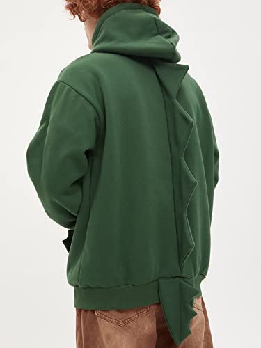 Aelfric Eden Men’s Cute Cartoon Dinosaur Hoodie Streetwear Graphic Hoodies Hooded Sweatshirt Pullover Hip Hop Fashion Hoodies Unisex