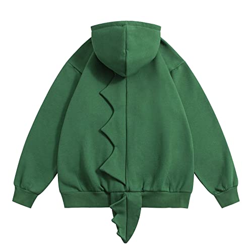 Aelfric Eden Men’s Cute Cartoon Dinosaur Hoodie Streetwear Graphic Hoodies Hooded Sweatshirt Pullover Hip Hop Fashion Hoodies Unisex
