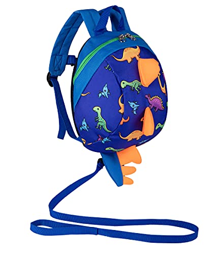 Dinosaur Backpack with Safety Leash for Toddlers