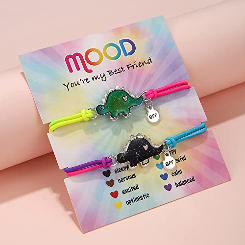 Color Changing Dinosaur Mood Bracelet with Card