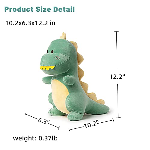 Cute 12" Green Dinosaur Plush Toy