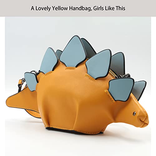 Yellow Stegosaurus CrossBody Bag for Girls/Ladies