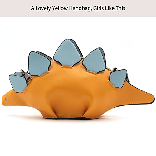 Yellow Stegosaurus CrossBody Bag for Girls/Ladies