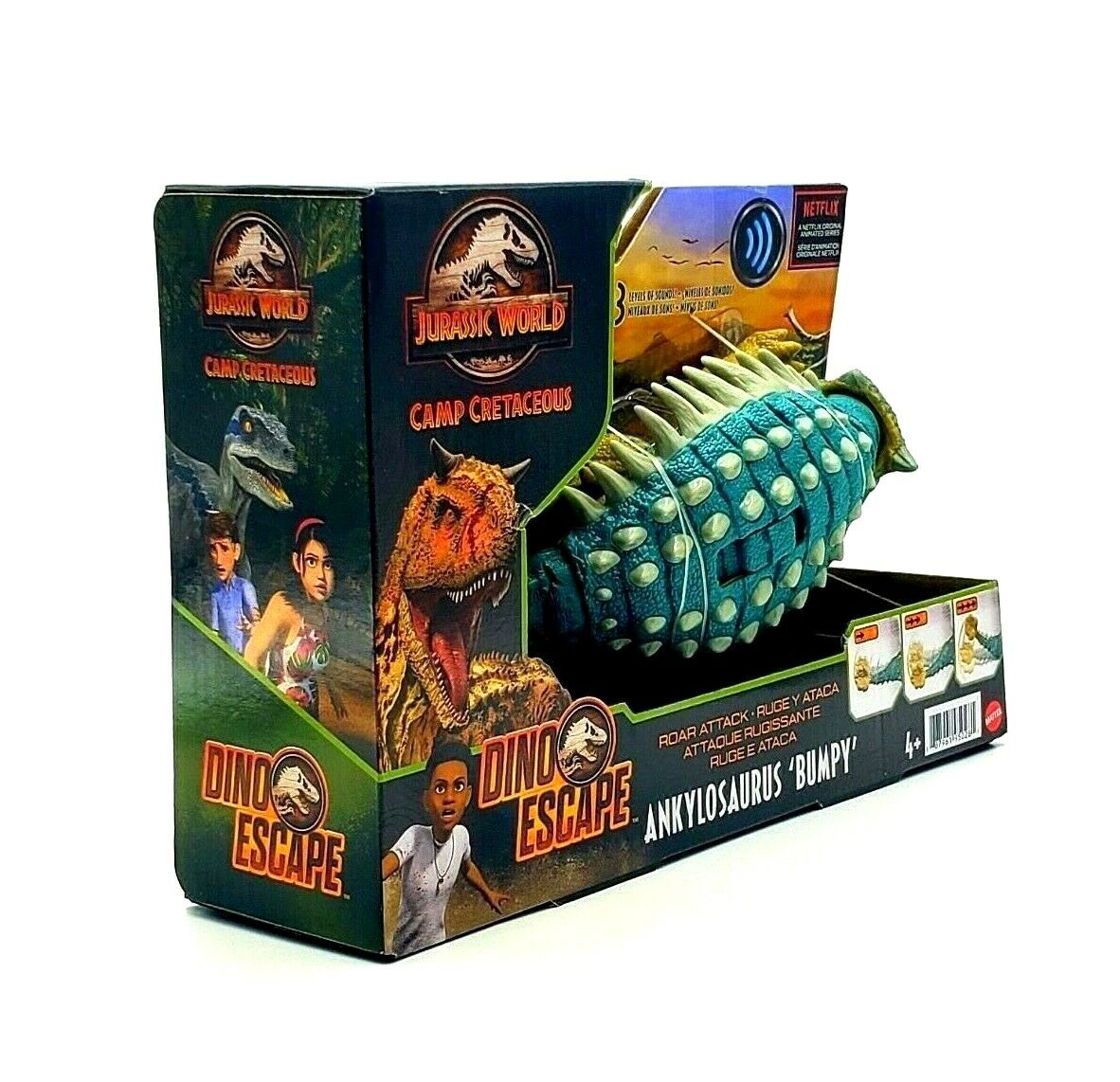 Jurassic World Ankylosaurus Roar Attack Toy