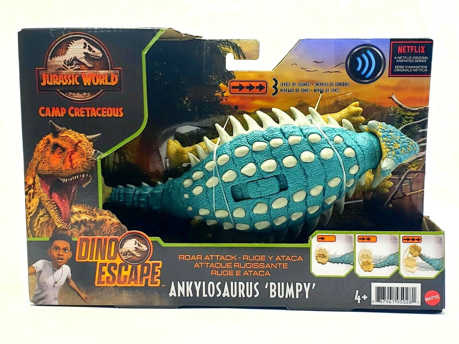 Jurassic World Ankylosaurus Roar Attack Toy