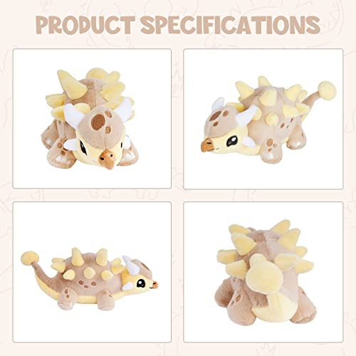 Yellow Baby Ankylosaurus Stuffed Plush Toy