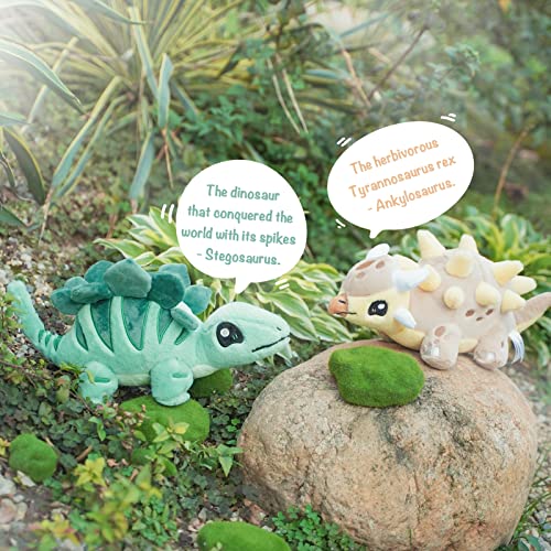 Yellow Baby Ankylosaurus Stuffed Plush Toy