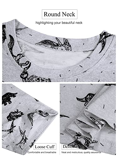 Cute Women's Dinosaur Hoodie Sweatshirt