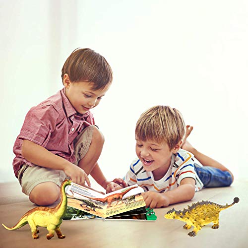 Realistic Dinosaur Figures with Sound Book for Kids