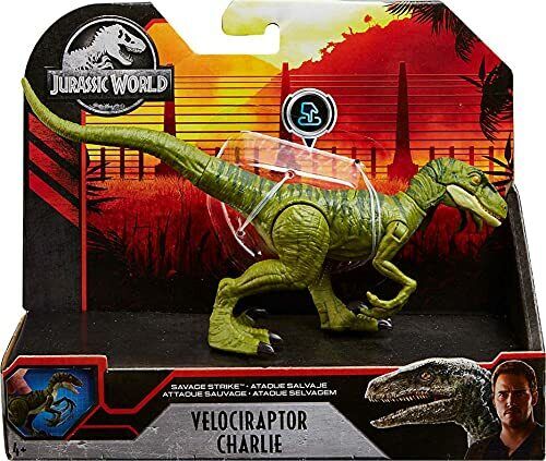 Jurassic World Velociraptor Savage Strike Dinosaur Action Figure in Smaller S...
