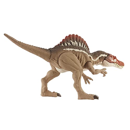 Jurassic World Extreme Chompin' Spinosaurus Dinosaur Action Figure, Huge Bite, Authentic Decoration, Movable Joints, Ages 4 Years Old & Up [Amazon Exclusive]