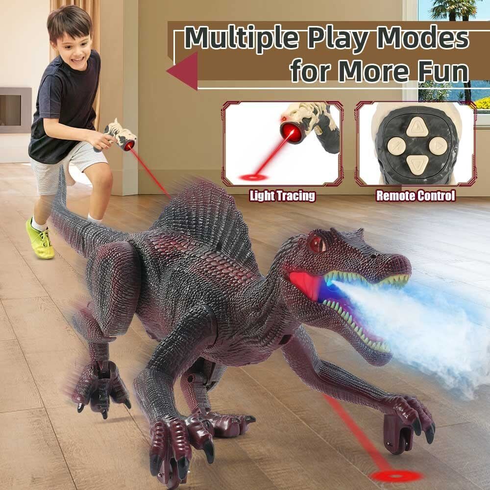 Spinosaurus Remote Control Jurassic Dinosaur Toys Rechargeable 2.4Ghz RC Walking