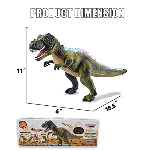 RC Dinosaur Toys for Kids 3-5 5-7 8-12 Remote Control Trex Dinosaur Toys for Boys Girls Age 3 4 5 6 7+ Large Light Up Robot Dino with Roar Walking Dancing Moving Birthday Xmas Gift for Toddlers