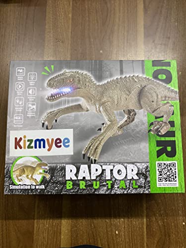 Dinosaur Toy for Boys，Remote Control Dinosaur Toys for Kids 2.4Ghz RC Realistic T-Rex Dinosaur Robot Walking and Roaring with LED Light for Kids Girls Toddler