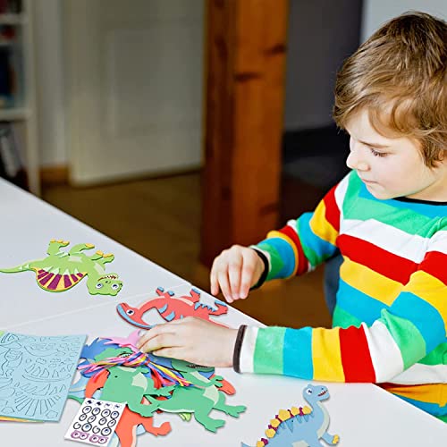 Dinosaur Foam Sticker Crafting Kit for Kids