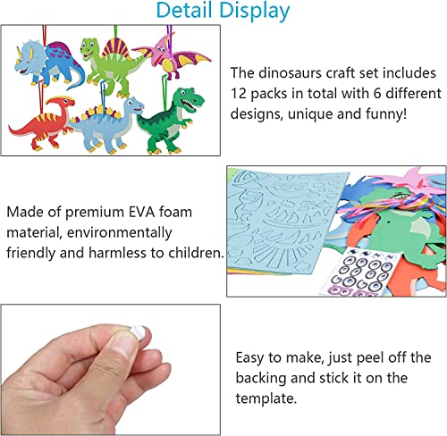 Dinosaur Foam Sticker Crafting Kit for Kids
