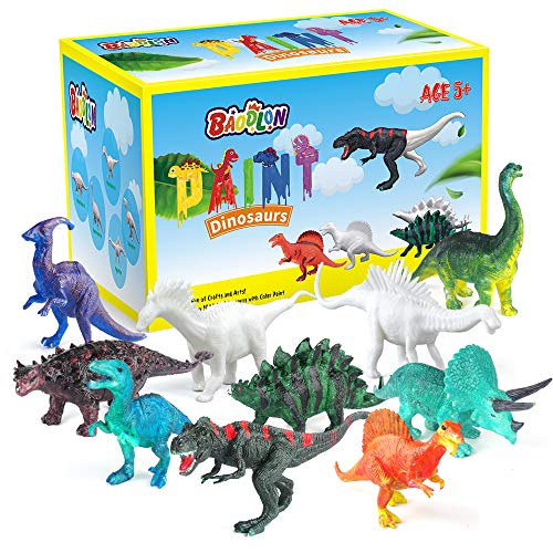 Dinosaur Painting Kit with 10 Figurines for Kids