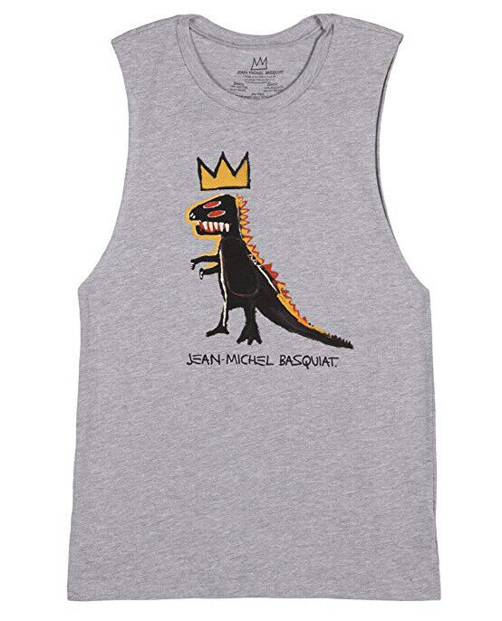 Basquiat Dinosaur T-Rex Women's Muscle Tee with PEZ