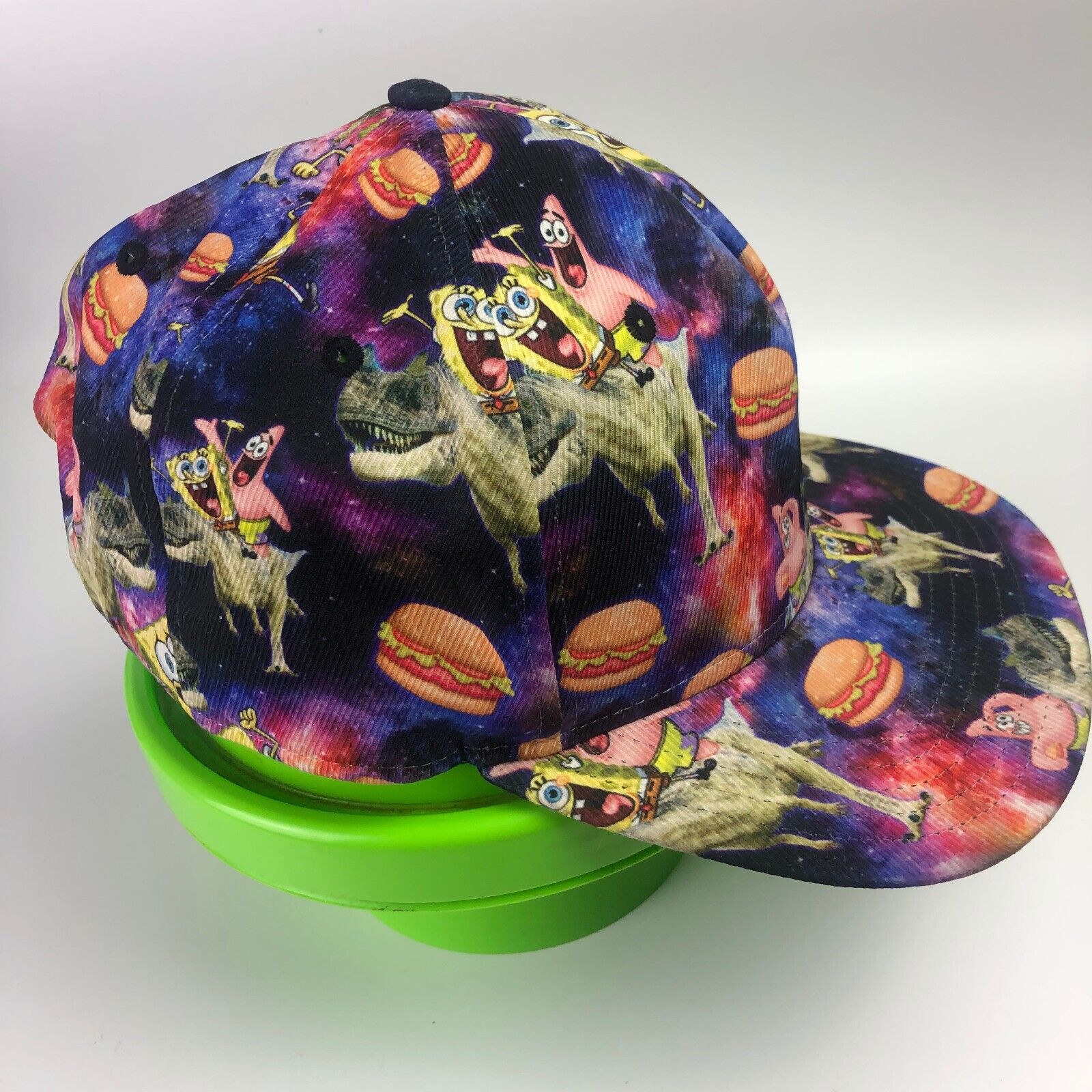 Dino Print Snapback Hat for Adults