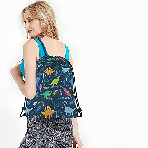 Dinosaur Drawstring Backpack for all ages