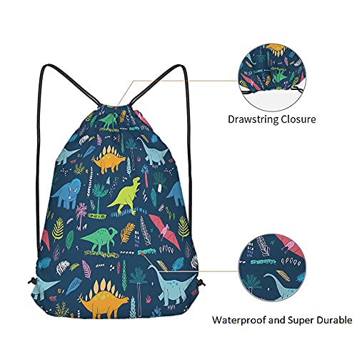 Dinosaur Drawstring Backpack for all ages