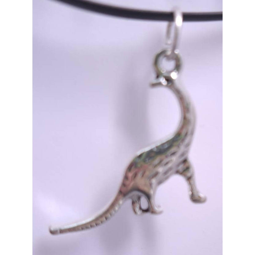 Dinosaur Silvertone Charm for Necklace or Bracelet