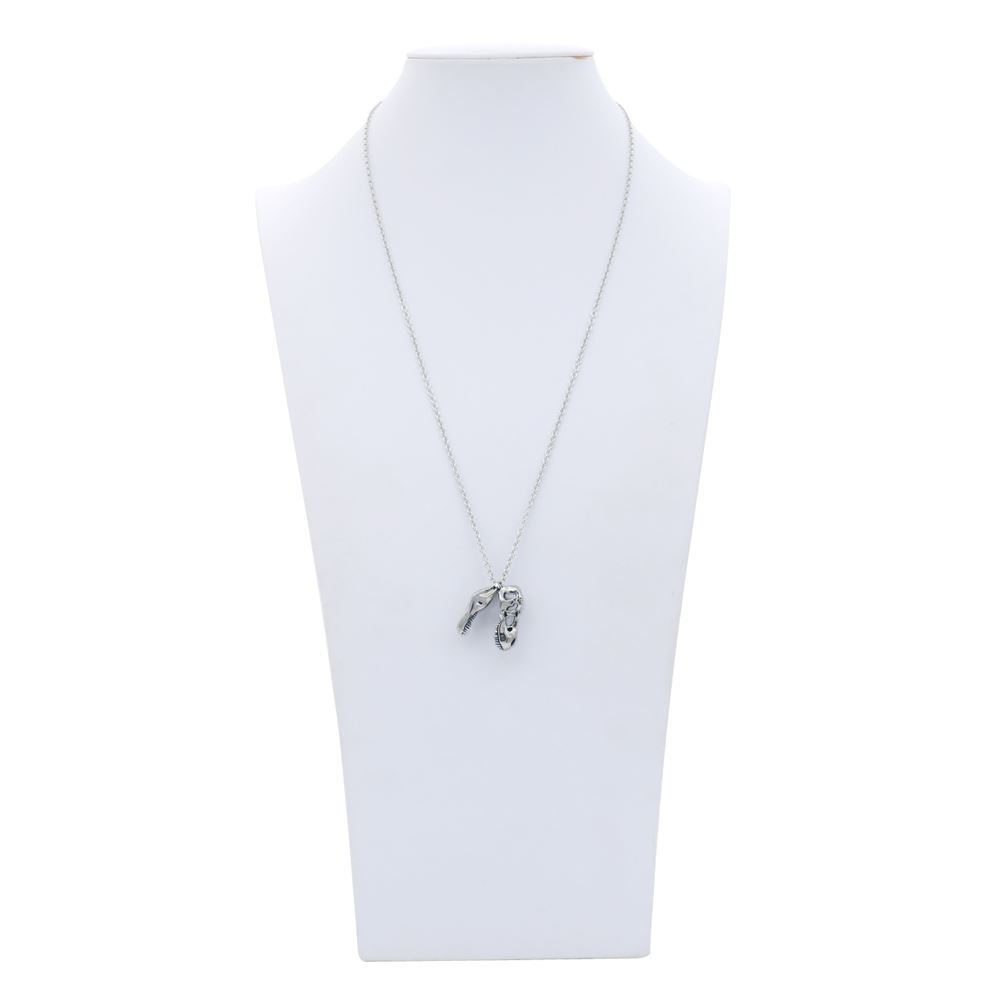 Controse T-Rex Skull Dinosaur Necklace Stainless Steel