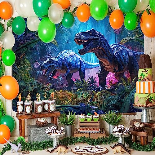 GOAOK Dinosaur Tapestry for Boys Room Decor, Jurassic Wild Anicient Animals Wall Tapestry, Nature Forest Fairytales Dinosaur Tapestry Wall Hanging 60X40 Inches for Bedroom Living Room Dorm Room