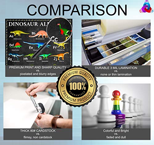 Dinosaur ABC Chart - Laminated 14x19.5