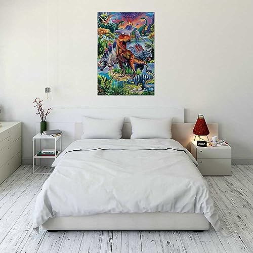 Dinosaurs by Jenny Newland Poster - 24" x 36"
