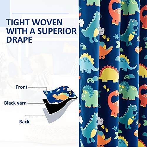 Dinosaur Blackout Curtains - Set of 2 Panels