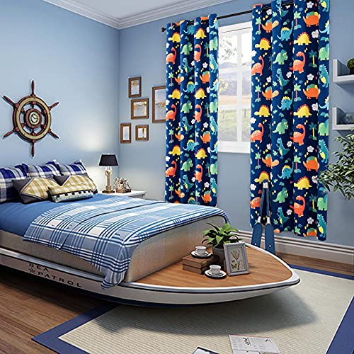 Dinosaur Blackout Curtains - Set of 2 Panels