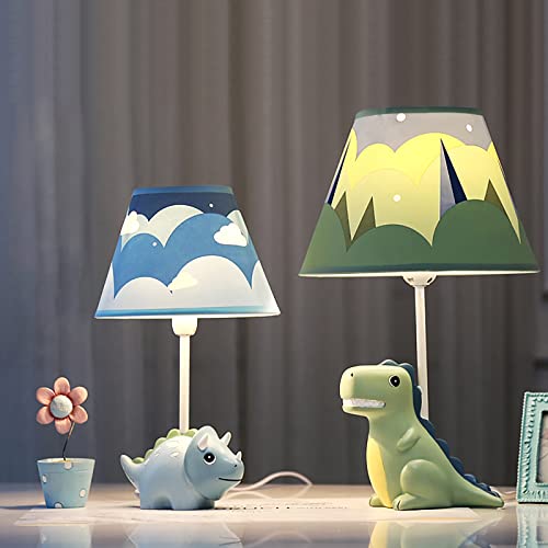 Green Dinosaur Bedside Table Lamp for Kids