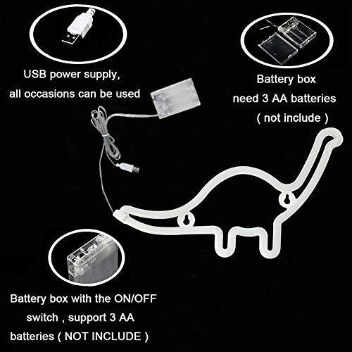 Kid's LED Dinosaur Neon Night Light